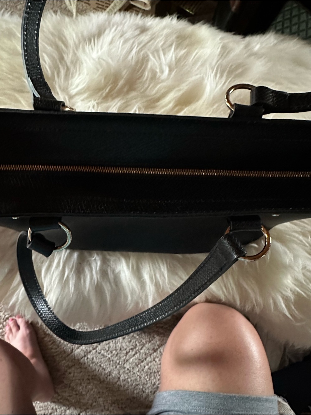 Longchamp Black Leather Tote Bag - Picture 6 of 6